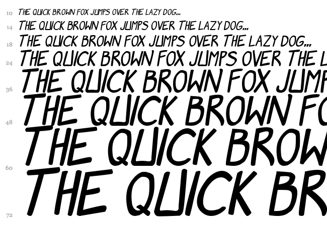 Manga Speak 2 font waterfall